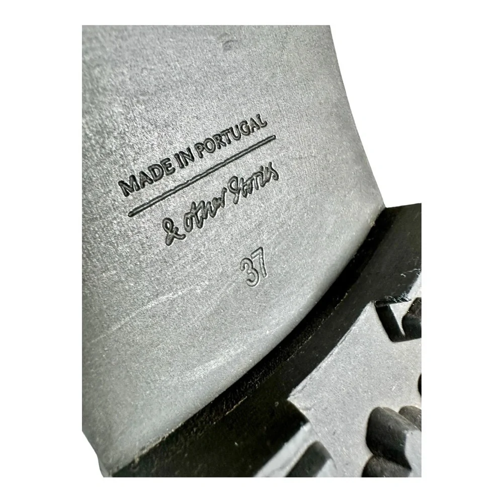 & Other Stories Women’s Leather Lace-Up Hiking Boots US 7 - Picture 14 of 16